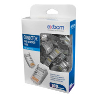 Conector Rj45 Cat6 Blindado C/ 100 ( P/ Cabo de Rede Cod: 5278