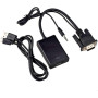 Conversor Vga Para Hdmi Shinka C/ Audio Cod: 4390 Conversor Vga Para Hdmi Shinka C/ Audio Cod: 4390