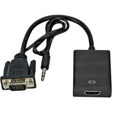 Conversor Vga Para Hdmi Shinka C/ Audio Cod: 4390 Conversor Vga Para Hdmi Shinka C/ Audio Cod: 4390