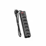 Protetor Elet. 6 Tomadas 10amp (80Cm) Preto - Cod: 237