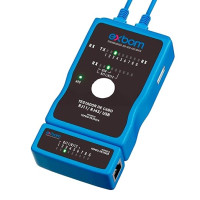 Testador de Cabo Usb/ Rj45/ Rj-11 Exbom Fepro-tr330 Cod: 5374