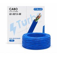 Cabo Rede CftV 4 Pares 8 Vias 305 Mts - Cod: 2271