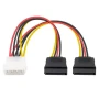 Cabo Adapt. Molex X 2 Sata 20cm D-cic02 Cod: 4305