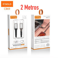 Cabo Celular Type c X Type c 60w 2mts Cod: 5280