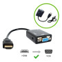Conversor Hdmi Macho X Vga Femea Knup Kp-3468 C/ Audio - Cod: 4770