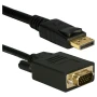 Cabo Displayport Macho Para Vga Macho 1.8mts Cod: 5266 Cabo Displayport Macho Para Vga Macho 1.8mts Cod: 5266