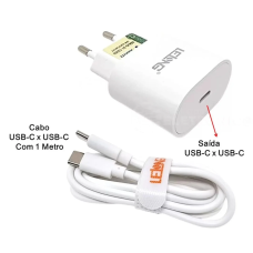 Carregador Celular + Cabo Type c 20w Le-294cc Cod: 4103