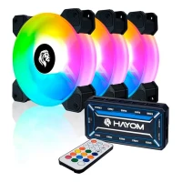 Cooler Kit C/3 Fan 12x12cm Hayom Fc1306 - Cod: 5424
