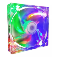 Cooler Fan P/ gabinete 14x14cm C/4led Colorido 12v 2500rpm - Cod: 4600