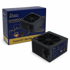Fonte Atx 80 Plus Bronze 700wr Dmix Dm-700 ( Bivolt Auto )- Cod: 4650