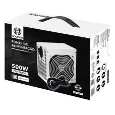 Fonte Atx Real 500wr Branca Hoopson Fnt-500w-bc - Cod: 4918