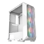 Gabinete Gamer Branco Hayom Gb1730 C/ 3 Cooler Rgb S/ Fonte Cod: 4408