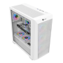 Gabinete Gamer Branco Hayom Gb1780 C/ 4 Cooler Rgb S/ Fonte Cod: 4410