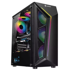 Gabinete Gamer Hayom Gb1713 C/ 4 Fans Rgb S/ Fonte Cod: 3901