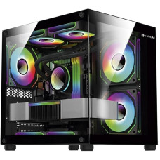 Gabinete Gamer Aquario Hayom Gb1791 C/ 4 Fans Preto- Cod: 5431