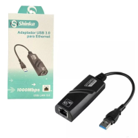 Placa de Rede Usb 3.0 X Rj45 Glan Shinka 10/100/1000 Cod: 4559