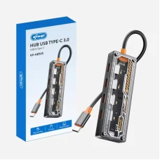 Hub Usb3.0/ 5 Portas Knup Kp-hb505 ( 4usb3.0+ 1 Type c ) Cod: 5435