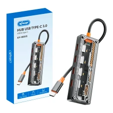 Hub Type c / 5 Portas Knup Kp-hb505 ( 4usb3.0+ 1 Type c ) - Cod: 5436