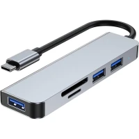 Hub Usb-c/ 5x1 Shinka 5in1( Usb3.0 / Sd Tf/ Type-c )- Cod: 4581