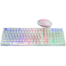 Teclado + Mouse Gamer Branco Rgb Hoopsom Tpc-096kb - Cod: 4917