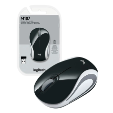 Mouse Sem Fio Logitech M187 Mini Preto Cod: 4117