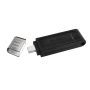 Pen Drive Type-c 3.2 Kingston 64 Gb Dt70 Preto Cod: 5212