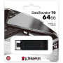 Pen Drive Type-c 3.2 Kingston 64 Gb Dt70 Preto Cod: 5212