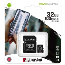 Micro Sd 32gb Kingston Class10 Canvas 100mb/s Cod: 31