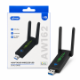 Wireless Adaptador Usb Knup Kp-aw162 C/ Antena Ac1300 - Cod: 4768