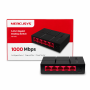 Switch Gigabit 05 Portas Mercusys Ms105g Glan 10/100/1000 Cod: 1951