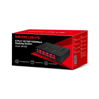 Switch Gigabit 05 Portas Mercusys Ms105g Glan 10/100/1000 Cod: 1951