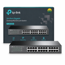 Switch Gigabit 24 Portas Tp-link Tl-sg1024d Glan 10/100/1000 Rackmount Cod: 3743