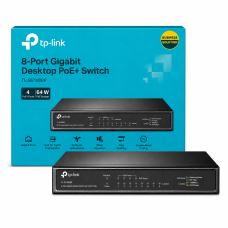 Switch Poe 08 Portas Tp-link Tl-sg1008p Glan 10/100/1000 Cod: 5560