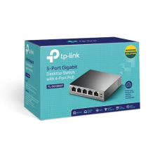 Switch Poe Gigabit 05 Portas Tp-link Tl-sg1005p 10/100/1000 4p Poe - Cod: 4229