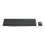 Teclado + Mouse S/ Fio Logitech Mk235 Preto Cod: 2323