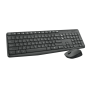Teclado + Mouse S/ Fio Logitech Mk235 Preto Cod: 2323