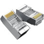 Conector Rj45 Cat6 Blindado Unidade ( P/ Cabo de Rede) Cod: 5279