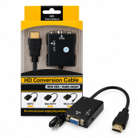 Conversor Hdmi Macho X Vga Femea Cabo P2 (hd-v) Cod: 5520