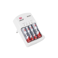 Carregador de Pilha Mox Mo-cp53 C/ 4 Pilhas 2 de Cada - Cod: 3976