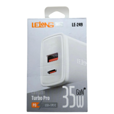 Carregador Celular Turbo 35w Lelong Le-249 ( Type C/ Usb ) Cod: 4807