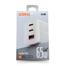 Carregador Celular Turbo 65w Lelong Le-251( Type C/ Usb ) Cod: 4808
