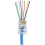 Conector Rj45 Cat6 Vazado C/ 100 ( P/ Cabo de Rede ) Cod: 5311