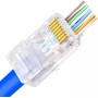 Conector Rj45 Cat6 Vazado C/ 100 ( P/ Cabo de Rede ) Cod: 5311