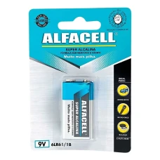 Pilha / Bateria Alcalina Alfacell 6lr61/1b Cod: 5377