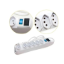 Protetor Elet. 6 Tomadas 10amp 5mts Branco - Cod: 5061