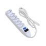 Protetor Elet. 6 Tomadas 10amp 5mts Branco - Cod: 5061