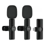 Microfone S/ Fio Lapela Type c a Gold Mcf-07 ( Duplo ) Cod: 5461