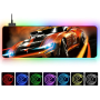 Mouse Pad Gamer Rgb Extra Grande 80x30cm Carro de corrida - Cod: 4429 Mouse Pad Gamer Rgb Extra Grande 80x30cm Carro de corrida - Cod: 4429