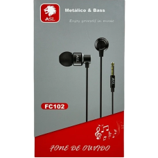 Fone Auricular + Microfone Asl Fc102 Premium Cod: 3407