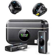 Microfone S/ Fio Lapela Duplo Onex Mic-2913 ( Lightning / Imã ) Cod: 5291